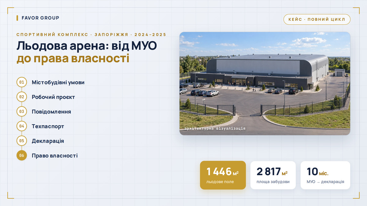 Архітектурна візуалізація критої льодової арени у Запоріжжі — кейс Favor Group